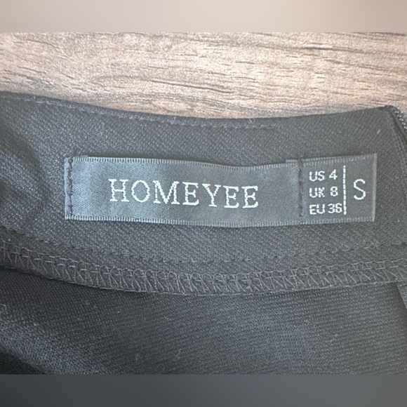 Homeyee  Women’s Vintage Bowknot 3/4 Sleeves Black Party Dress Size S / 4 - Picture 6 of 9